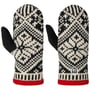 Nordic Wool Vuisthandschoenen by Hestra zwart-wit