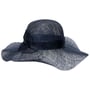 Sinamay Wavy Brim Strohoed by Seeberger donkerblauw
