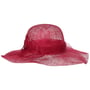 Sinamay Wavy Brim Strohoed by Seeberger rood