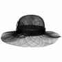 Sinamay Wavy Brim Strohoed by Seeberger zwart