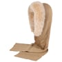 Uni Merino Sjaalmuts by Gebeana beige