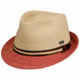Montenovo Trilby Strohoed by Lipodo beige-rood
