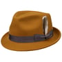 Levamo Trilby Wollen Hoed by Stetson cognac