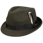 Levamo Trilby Wollen Hoed by Stetson olijfgroen