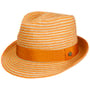 Light Twotone Trilby Strohoed by Lierys oranje