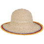 Tricolour Edge Strohoed by Lipodo naturel-geel