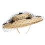 Larina Fascinator by McBURN naturel-zwart