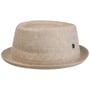 Uni Structure Pork Pie Linnen Hoed by Lierys lichtbeige