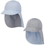 Twotone Stripes Kids Omkeerbare Pet by maximo blauw