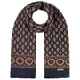 Ornamentals Wollen Sjaal by Stetson blauw-rood