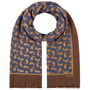 Fine Paisley Wollen Sjaal by Stetson bruin-blauw
