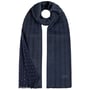 Herringbone Dots Sjaal by Stetson zwart-blauw