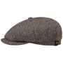 Hatteras Harris Tweed Herringbone Pet by Stetson antraciet-beige