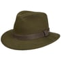 Waxed Traveller Stoffen Hoed by Stetson olijfgroen