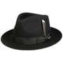 Rosedale Fedora Wollen Hoed by Stetson zwart