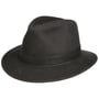 Herringbone Traveller Stoffen Hoed by Stetson antraciet