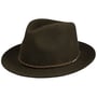 Willmount Fedora Wollen Hoed by Stetson olijfgroen