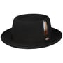 Carsen LiteFelt Pork Pie Hoed by JJ Hats zwart