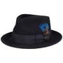 Hartlin LiteFelt Fedora Wollen Hoed by JJ Hats donkerblauw