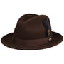 Lormont LiteFelt Fedora Hoed by JJ Hats bruin