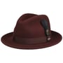 Lormont LiteFelt Fedora Hoed by JJ Hats bordeaux