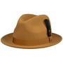 Lormont LiteFelt Fedora Hoed by JJ Hats mosterd