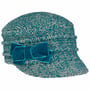 Levanie Dames Pet met Klep by bedacht petrol blauw