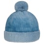 Fake Fur Pomponmuts by Seeberger blauw