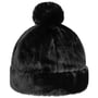 Fake Fur Pomponmuts by Seeberger zwart