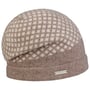 Twotone Check Headsock Walkloden Muts by Seeberger beige