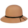Piavesca Wool Cloche Hoed by Seeberger camel