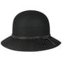 Piavesca Wool Cloche Hoed by Seeberger zwart