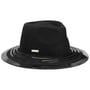 Shiny Details Fedora Wollen Hoed by Seeberger zwart
