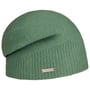 Ribbed Edge Headsock Walkloden Muts by Seeberger groen
