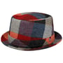 Lindsburgh Colour Pork Pie Wollen Hoed by Lierys blauw-rood