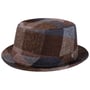 Lindsburgh Colour Pork Pie Wollen Hoed by Lierys bruin-blauw
