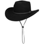 Cascona Wool Western Hoed by Lipodo zwart