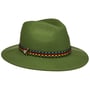 Knit Colour Band Traveller Wollen Hoed by Lierys groen