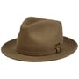 Soft Felt Fedora-Hoed by Stetson bruin