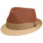 Twotone Toyo Trilby Raffia Hoed by Stetson naturel-rood