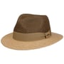 Twotone Toyo Traveller Raffia Hoed by Stetson bruin