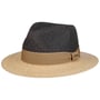 Twotone Toyo Traveller Raffia Hoed by Stetson donkerblauw