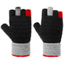 Derrica Fingerless Handschoenen by Gebeana zwart-rood