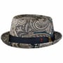 San Remo Pork Pie Hoed by Alfonso D’Este beige-blauw