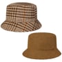Small Checks Bucket Omkeerbare Hoed by Lipodo beige