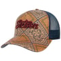 Vintage Print Trucker Pet by Stetson beige-blauw