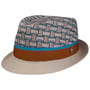 Benita Trilby Stoffen Hoed by Lierys beige-blauw