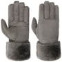 Emma Leren Handschoenen by Pearlwood grijs