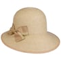 Vallena Strohoed met Strikje by Seeberger naturel-bruin