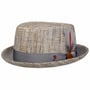Vendello Pork Pie Stoffen Hoed by Alfonso D’Este beige-blauw